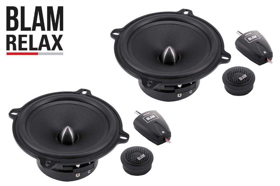 BLAM RELAX 130RFS 130mm (5.25inch) Hi-efficiency 2ohm, 2-Way Component car audio speakers (PAIR)