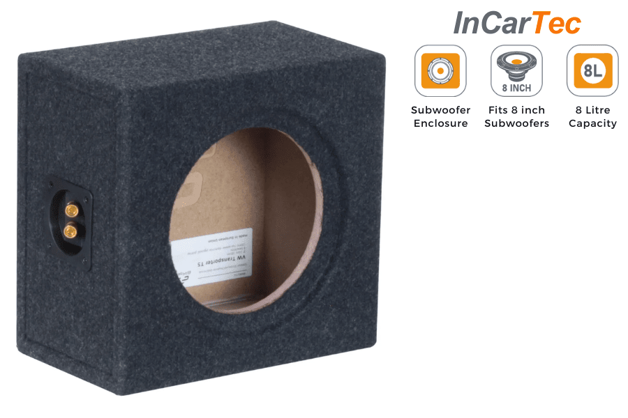 8" Under-Seat Subwoofer Box (MDF) for Volkswagen Transporter T5 / T5.1