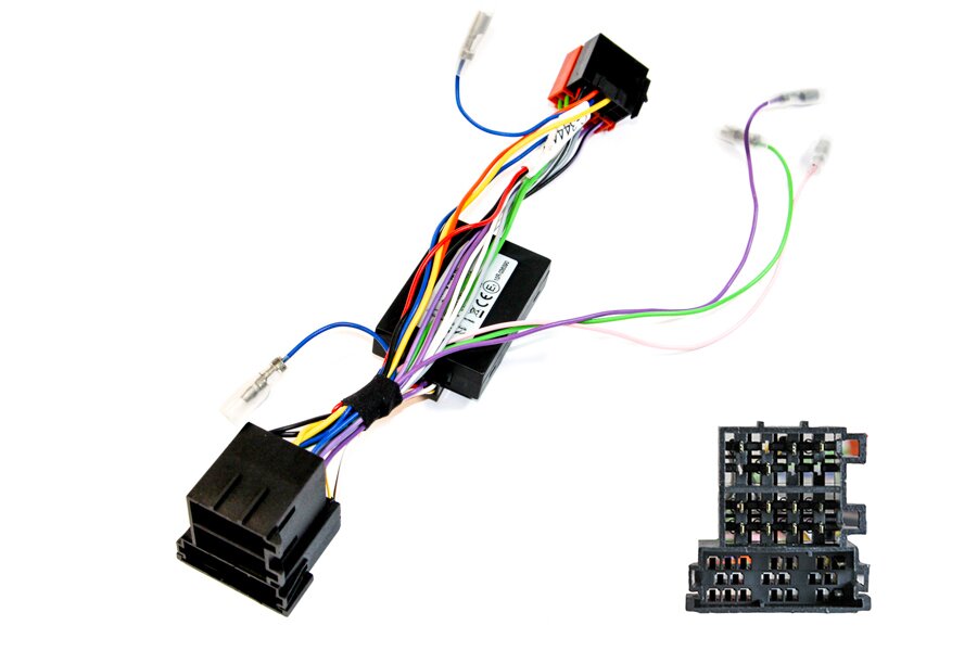 Porsche CANbus steering wheel control interface and radio adapter cable