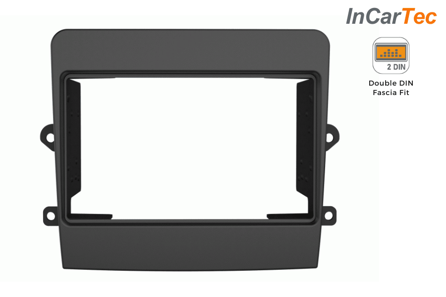 Porsche Boxster 981, 911 991 Cayman Double DIN car radio fascia adapter panel (MATT BLACK)