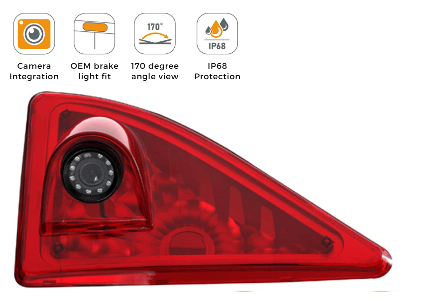 Renault Master, Vauxhall Movano, Nissan NV400 & Interstar Brake Light Reversing Camera