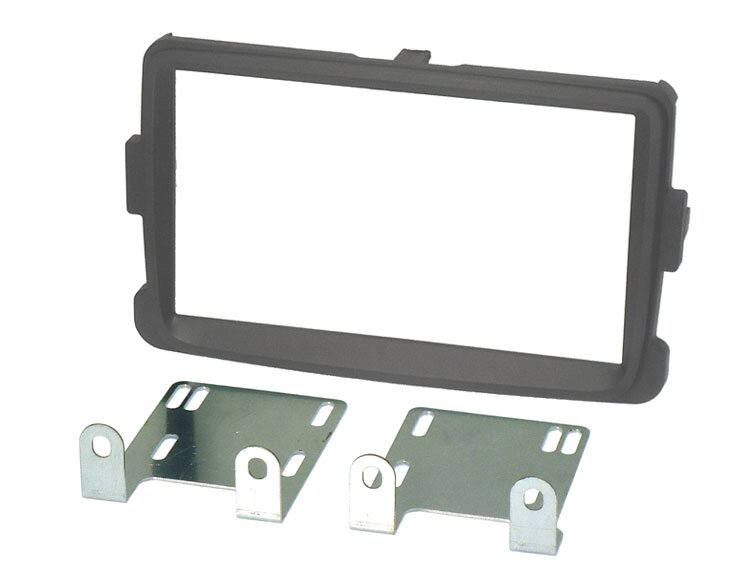 Dacia Lodgy, Dokker, Duster (2012 Onwards) Double DIN Fascia adapter kit (GREY)