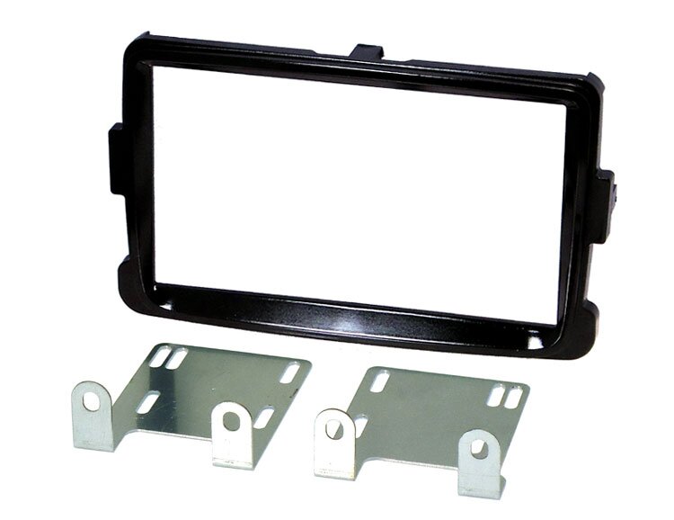 Dacia Lodgy, Dokker, Duster (2012 Onwards) Double DIN Fascia adapter kit (GLOSS BLACK)