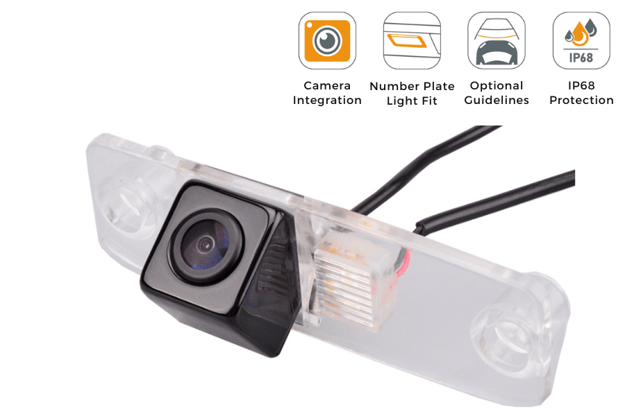 Kia Carens (2006-2020) reverse view rear number plate light camera