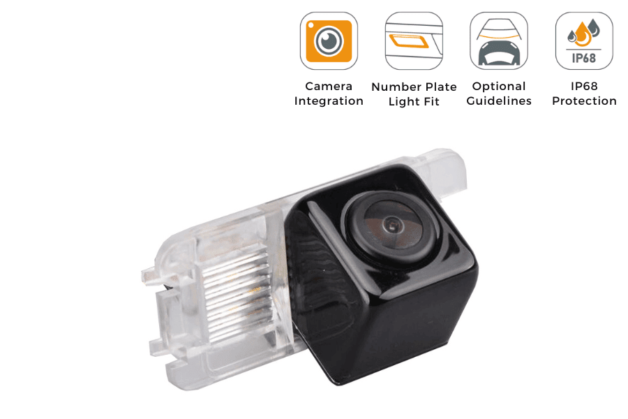 Ford C-Max, Fiesta, Galaxy, Kuga, Mondeo reverse view rear number plate light camera