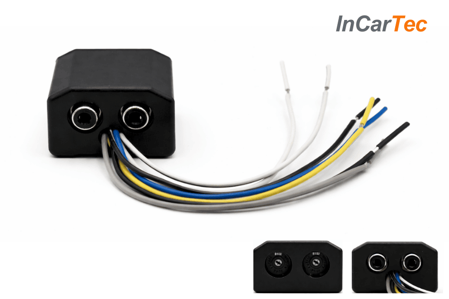 Two Channel Adjustable Speaker to RCA Line Output Converter with Remote Turn-On