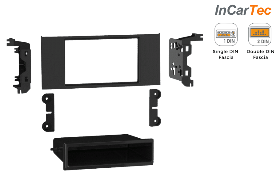 Range Rover L322 Vogue Double DIN car audio stereo fascia adapter panel