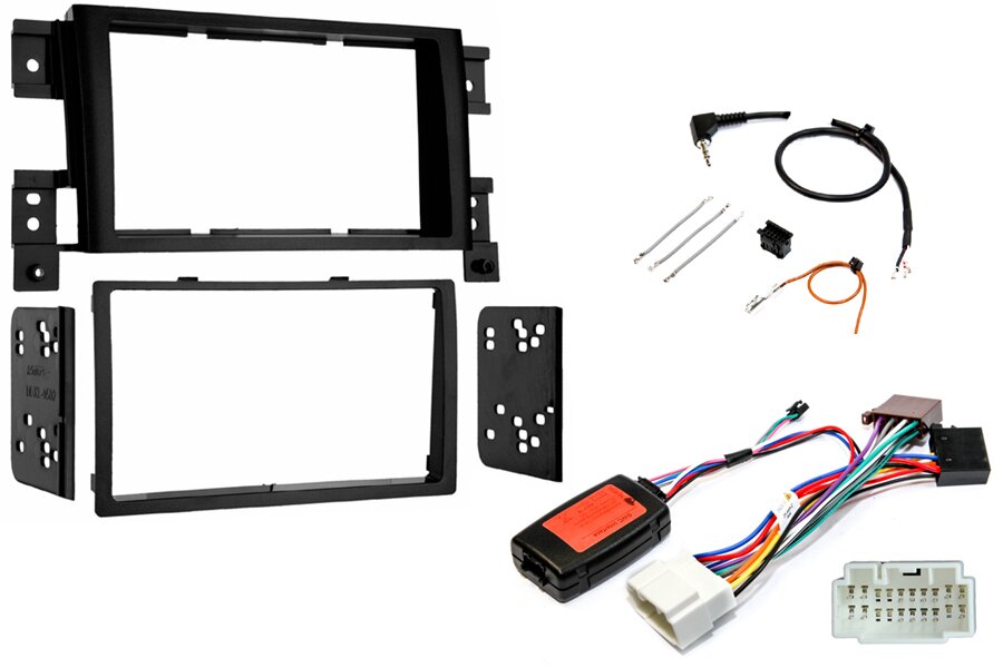 Suzuki Grand Vitara (2005-2015) Double DIN car stereo upgrade fitting kit with steering controls