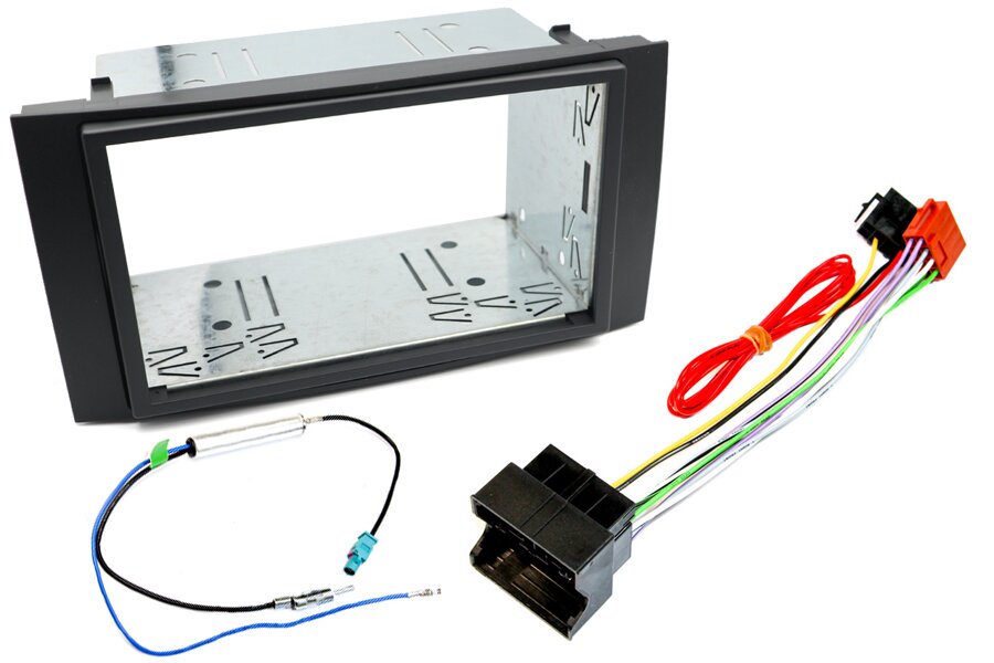 Volkswagen Transporter T5/ Touareg (2003-2009) Double DIN car stereo fitting kit (Hardwire Ignition)