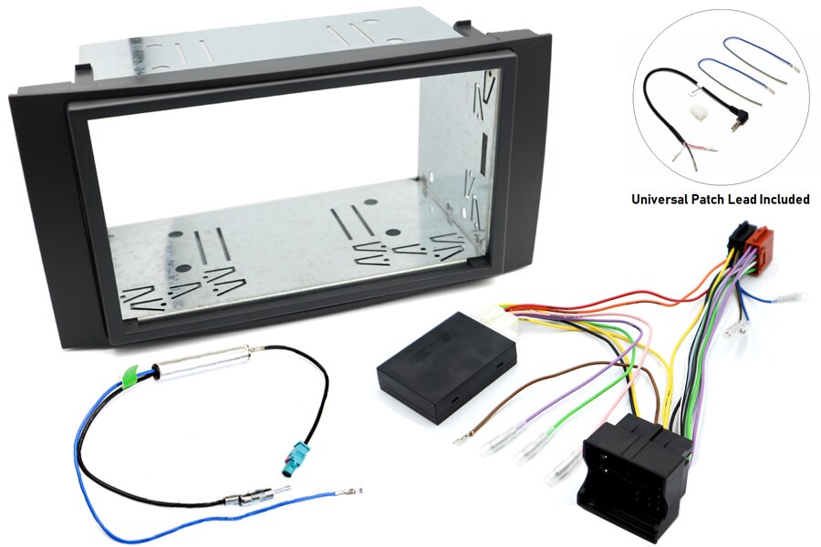 Volkswagen Transporter T5/ Touareg (2003-2009) Double DIN car stereo fitting kit (Steering Controls)