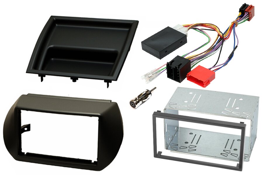 Citroen Nemo, Peugeot Bipper, Fiat Fiorino/ Qubo Double DIN car stereo upgrade fitting kit