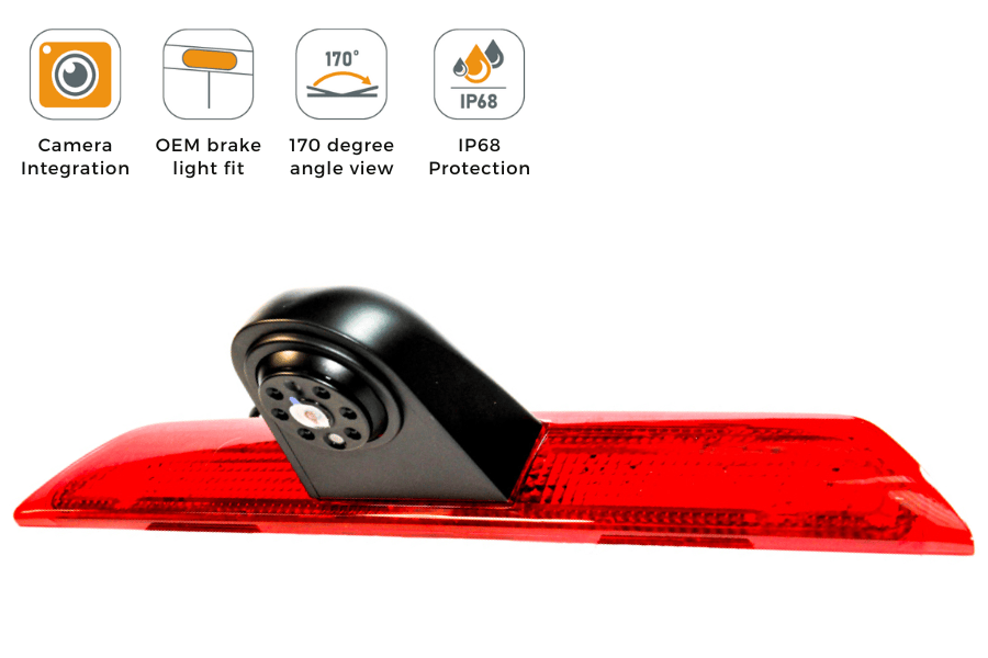 Ford Transit MK8 (2014–2024) High-Level Brake Light Reversing Camera (NTSC)