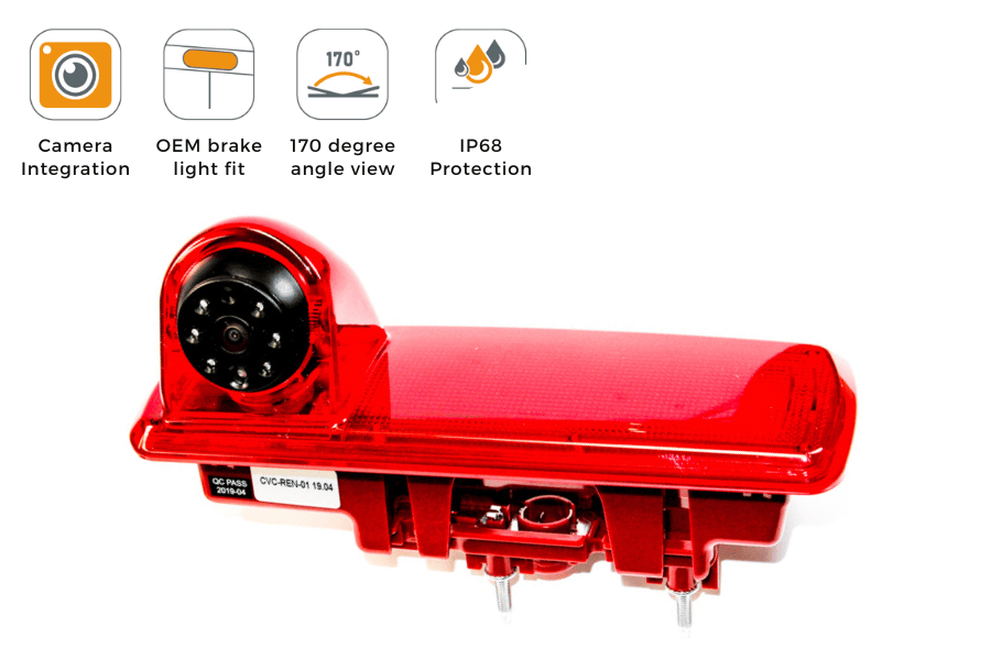 Renault Trafic, Vauxhall Vivaro, Nissan NV300 & Fiat Talento Brake Light Reversing Camera