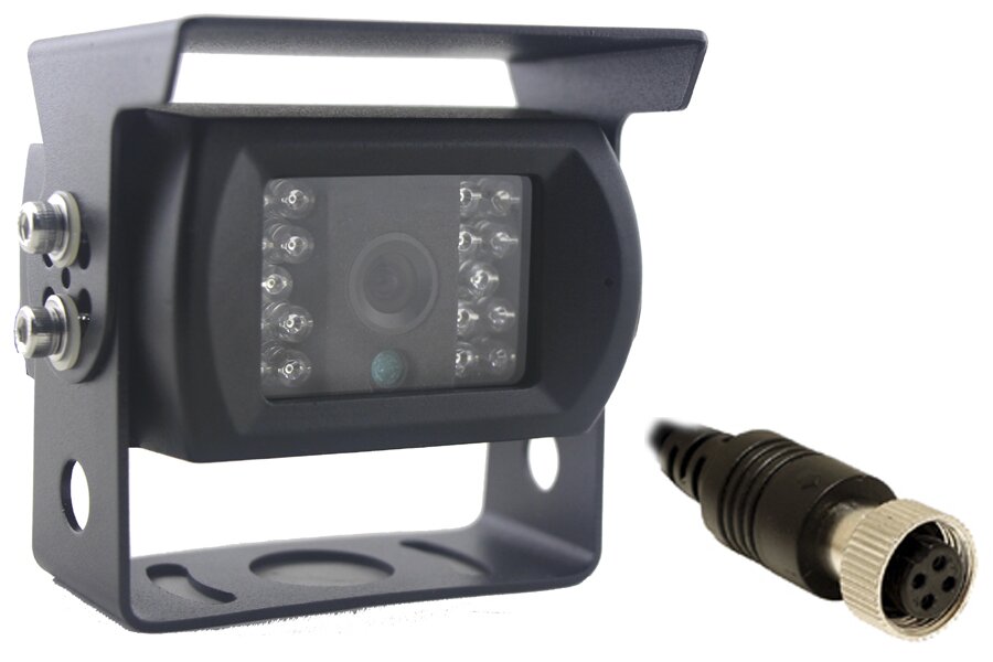 Universal heavy duty rear view camera with adjustable bracket for Vans/ Motorhomes NTSC (BLACK)