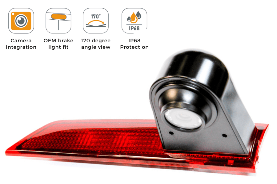 Ford Transit Custom (2016–2024) High Level Brake Light Reversing Camera (LED Bulb)
