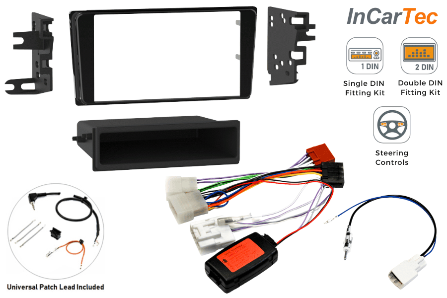Subaru BRZ (2017-2020) Single/Double DIN car stereo upgrade fitting kit with steering controls