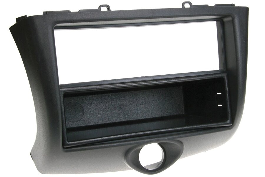 Toyota Yaris (2003-2006) Single/Double DIN car audio fascia with removable pocket (DARK GREY)