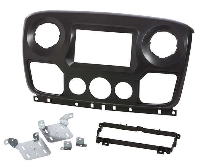 Master, Movano, NV400 (2010-2017) Double DIN car audio fascia adapter panel (MATT BLACK)