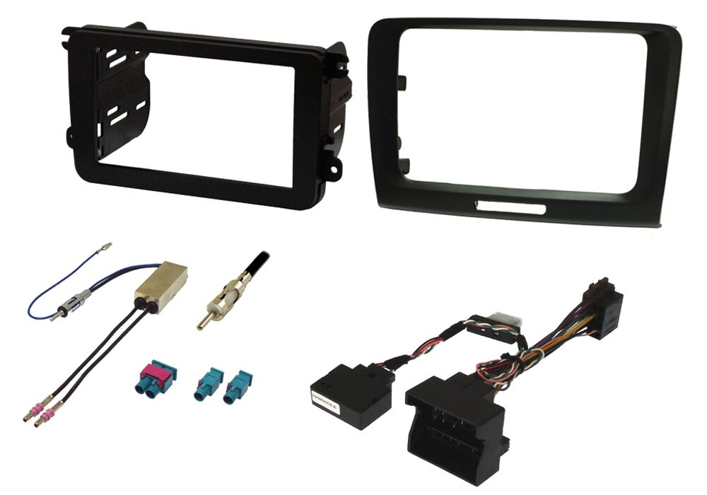 Skoda Superb (2008-2015) Double DIN car stereo upgrade fitting kit (With CANbus Ignition)