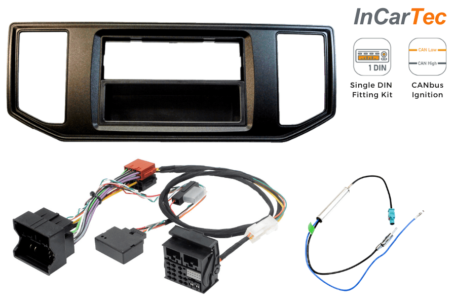 VW Crafter (2017-2023) Single DIN car stereo upgrade fitting kit (Composition Audio/ Without SWC)