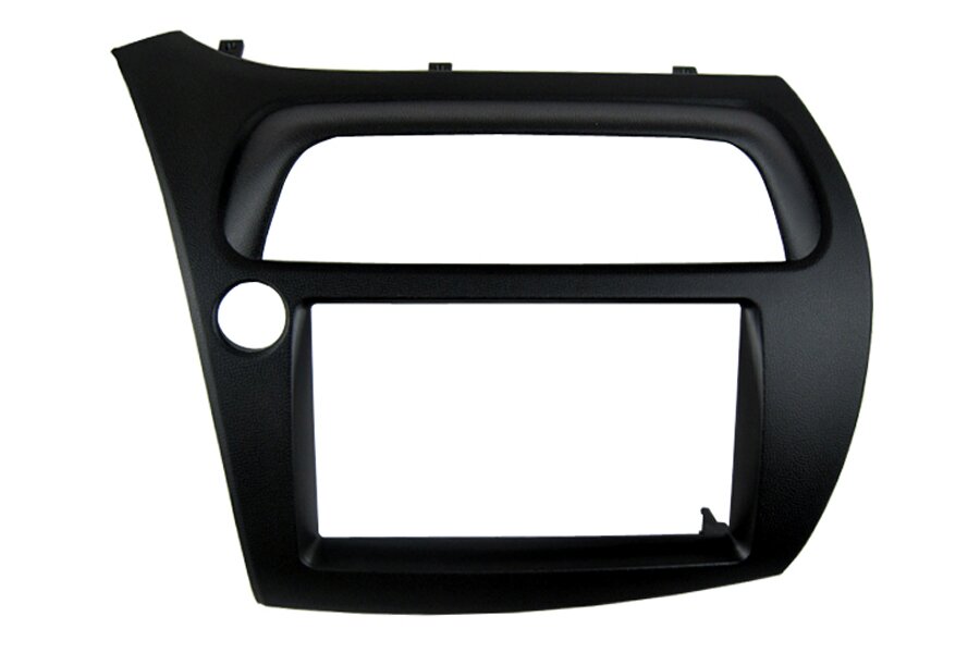 Honda Civic 8th gen (2006-2011) LHD Double DIN car radio fascia adapter panel (MATT BLACK)