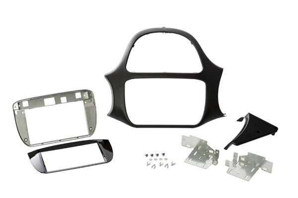 Fiat Punto EVO (LHD) (2010-2015) Double DIN car radio fascia adapter (GLOSS BLACK)