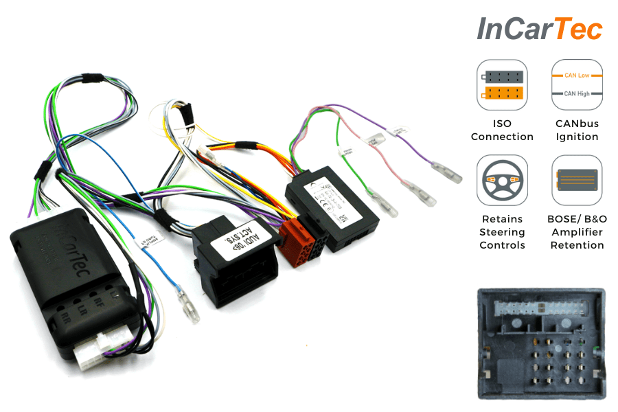 Audi (Amplified BOSE, Bang & Olufsen and Symphony systems) steering wheel control interface