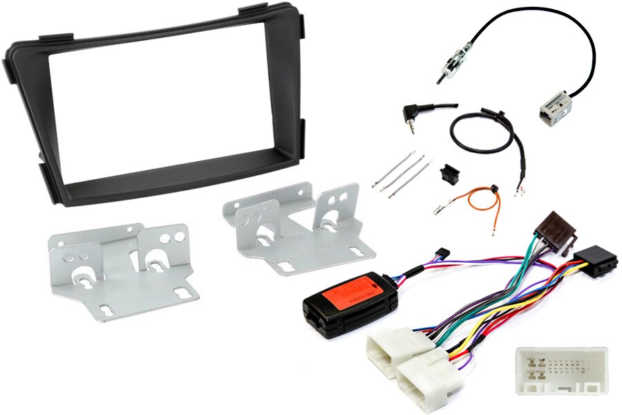 Hyundai i40 (2011-2016) Double DIN car stereo upgrade fitting kit (MATT BLACK) STANDARD AUDIO