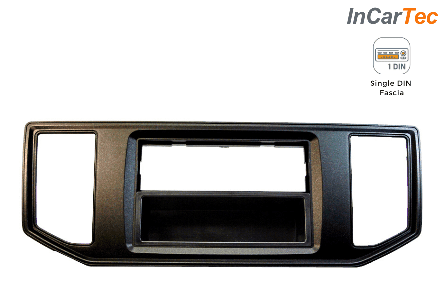 Volkswagen Crafter (2017-2023) Single DIN car audio fascia adapter panel (MATT BLACK)