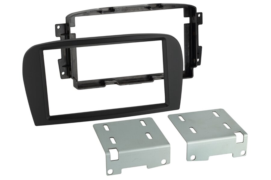 Mercedes R230 Pre-facelift (2001-2005) Double DIN car audio fascia adapter panel (MATT BLACK)