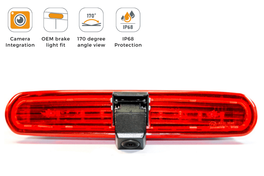 Fiat Doblo (2010–2021) & Vauxhall Combo D (2011–2017) Brake Light Reversing Camera