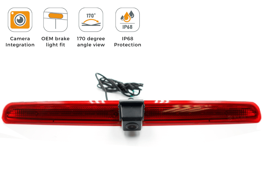 Volkswagen Transporter T5/T5.1 (2003–2015) high level brake light camera (TAIL LIFT DOOR)