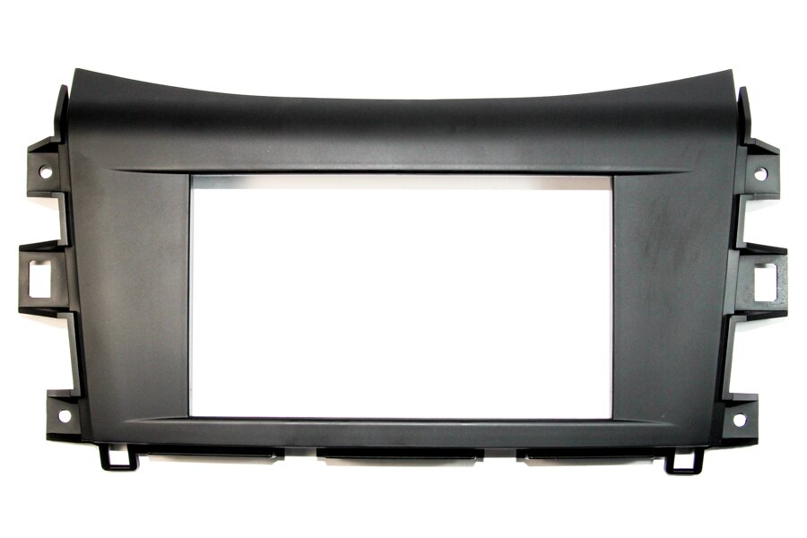 Nissan Navara (2016-2019) Double DIN car radio fascia adapter panel (MATT BLACK)