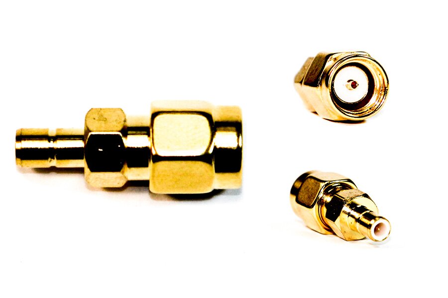 SMA male to SMB male aerial connector adapter