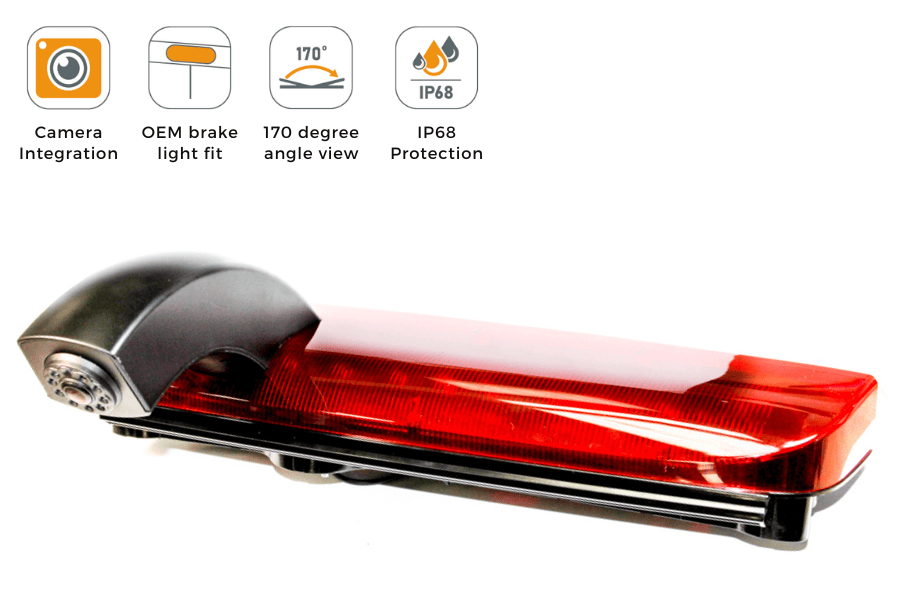 Ford Transit Connect (2013-2022) reverse view high level brake light camera (NTSC)