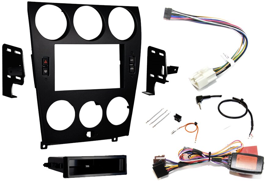 Mazda 6 (2006-2008) Single/Double DIN stereo upgrade fitting kit (CLIMATE CONTROL RETENTION)