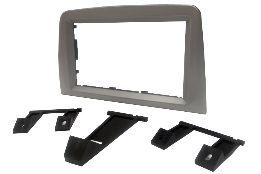 Alfa Romeo Mito (2009 Onwards) Double DIN fascia adapter panel (MATT SILVER)