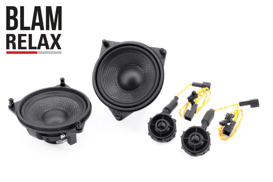 BLAM RELAX 100MNS Mercedes Benz/ Tesla 3 100 mm (4 inch) 2-Way component speakers (PAIR)
