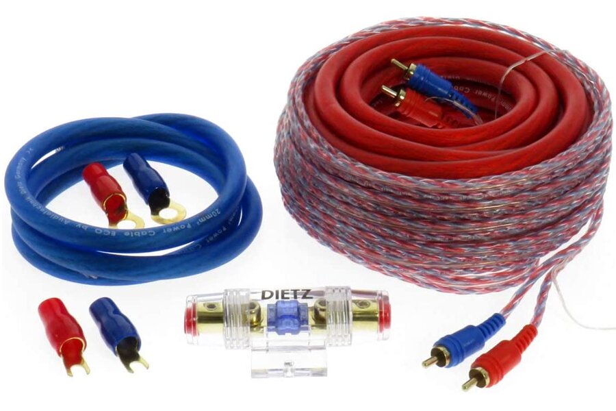 Amplifier wiring kit 20mm2 (4 Guage)