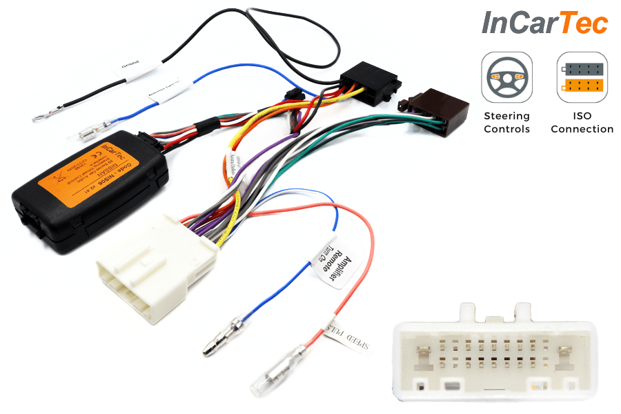 Nissan (20 pin) car audio radio replacement steering wheel control retention interface