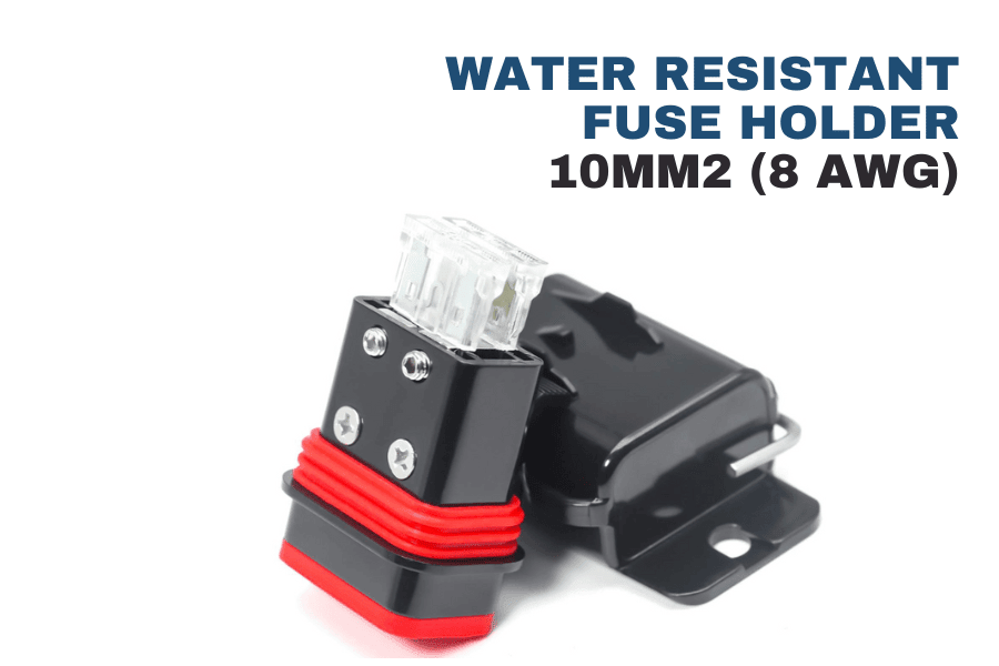 Water-Resistant Dual ATC/ATO Fuse Holder – 6–10 AWG, 80A 10mm²