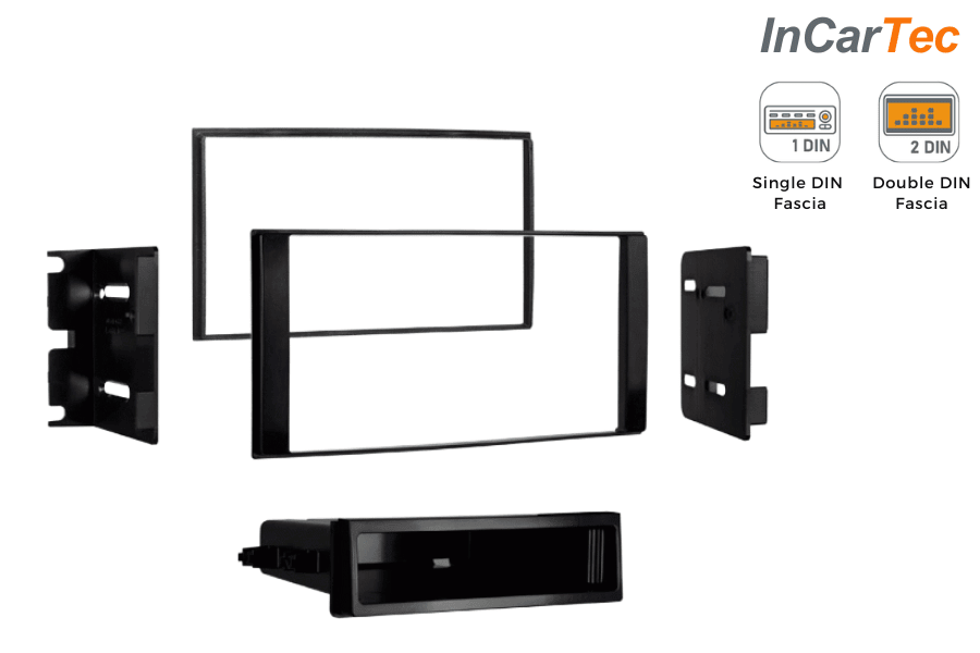 Nissan NV200 (2010-2019) Single/ Double DIN car audio stereo fascia adapter panel (MATT BLACK)