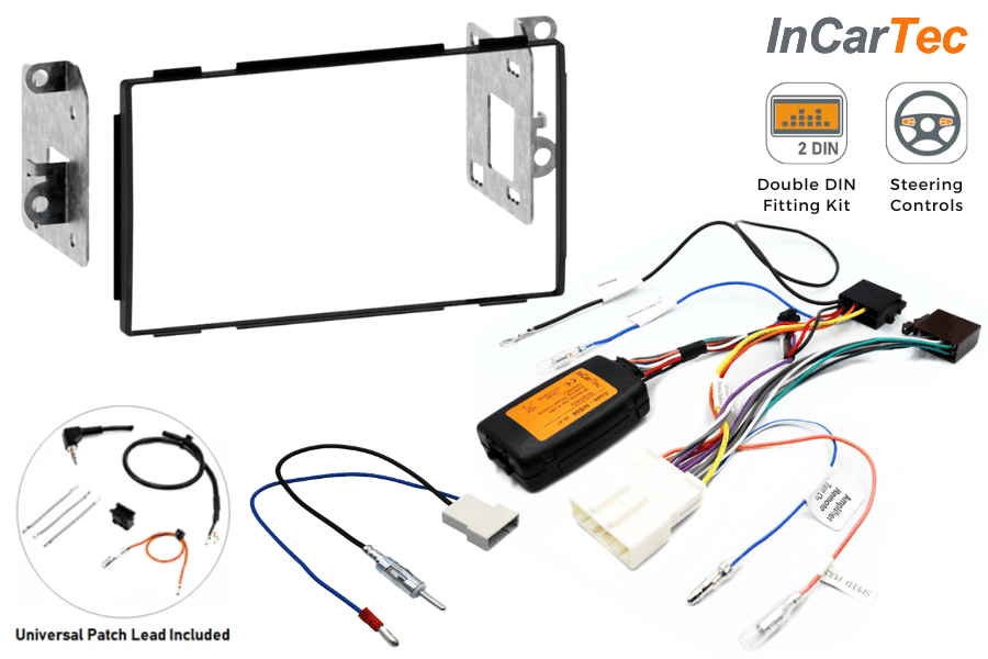 Nissan Qashqai (2007-2013) Double DIN car stereo upgrade fitting kit (WITH STEERING CONTROLS)