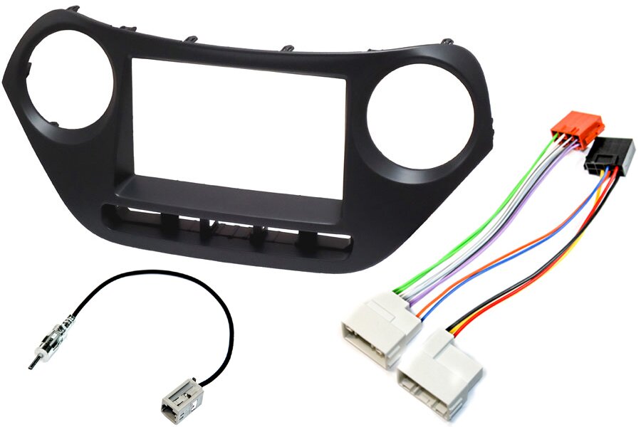 Hyundai i10 (2013-2019) Double DIN car stereo upgrade fitting kit WITHOUT STEERING CONTROLS