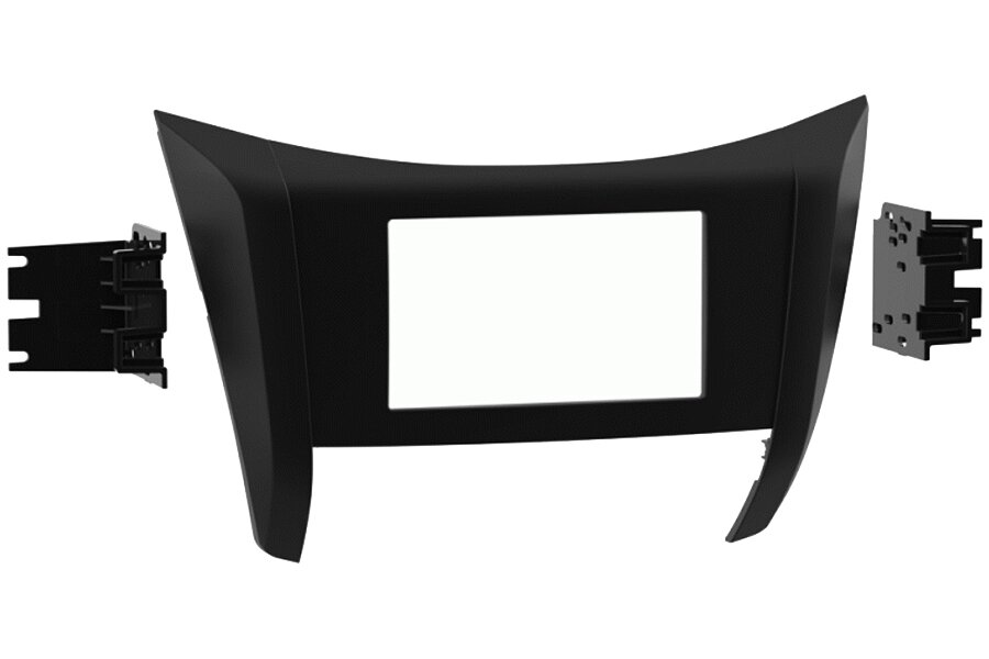 Nissan Navara NP300 (2017 Onwards) Double DIN car radio fascia adapter panel (MATT BLACK) Metra