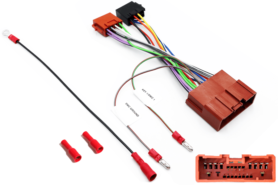Mazda (2001 Onwards) car radio replacement ISO steering wheel control cable (LOOSE WIRE CONNECTIONS)