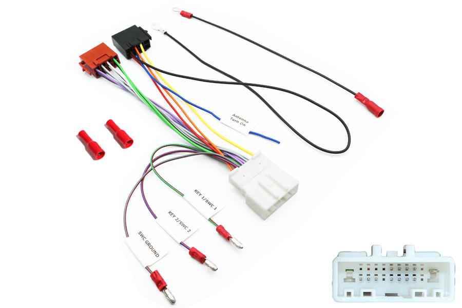 Nissan (20 PIN) car radio replacement ISO steering wheel control cable (LOOSE WIRE CONNECTIONS)