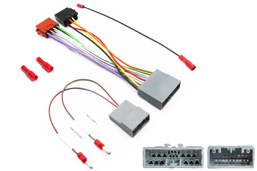 Honda Civic, CRV car radio replacement ISO steering wheel control cable (LOOSE WIRE CONNECTIONS)