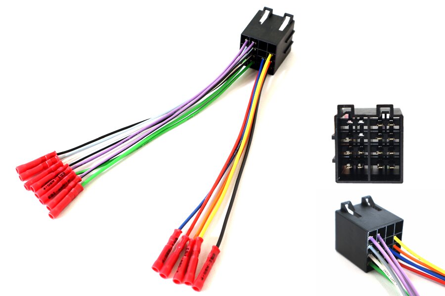 Aftermarket Loose Radio Wire to ISO Adapter Cable – For Non-European Units