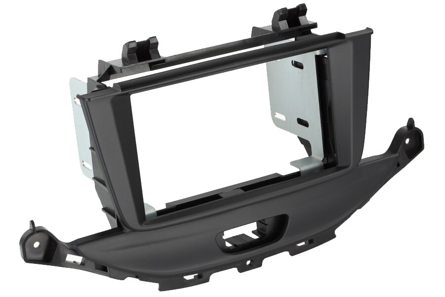 Vauxhall Astra K (2015 - 2019) Double DIN (SHALLOW DEPTH) car radio fascia adapter (MATT BLACK)